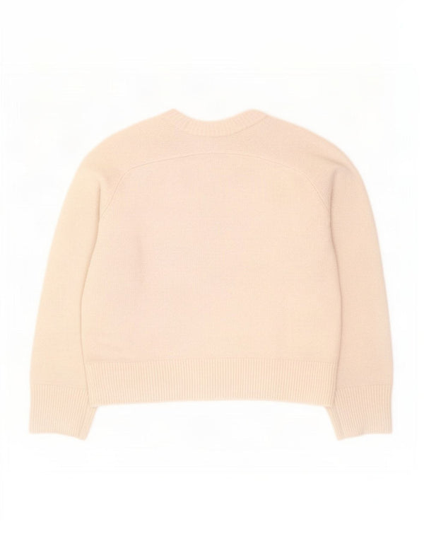 Pulover Abercrombie & Fitch pentru femei cu decolteu rotund, UK 14, Bej mediu