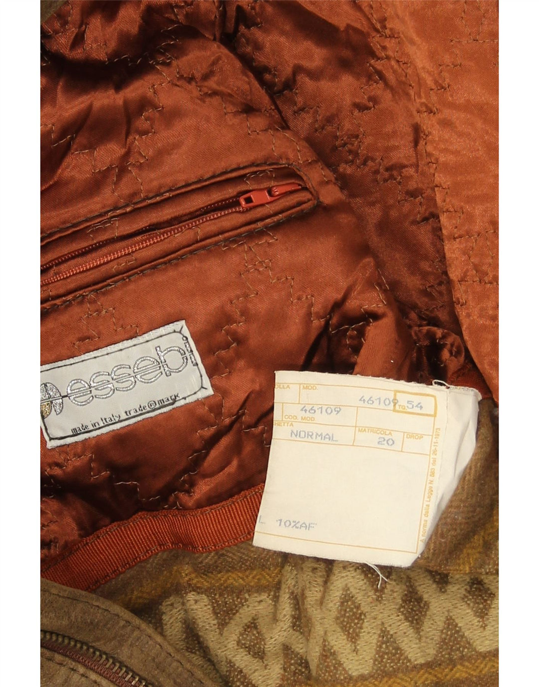 Jachetă din piele pentru bărbați Essebi IT 54 2XL din piele maro