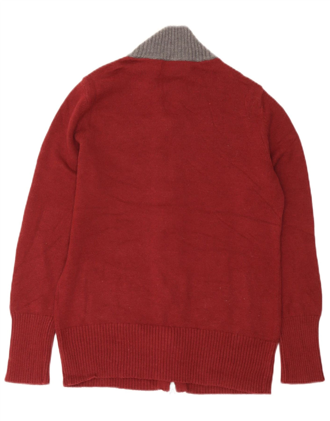 Cardigan pentru bărbați Eddie Bauer Pulover Medium Burgundy Fair Isle Bumbac Iarnă