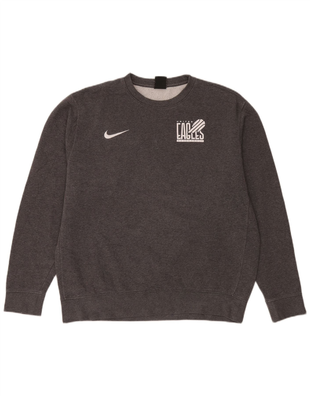 Pulover Nike pentru bărbați Eagles Graphic Pulover mare din bumbac gri