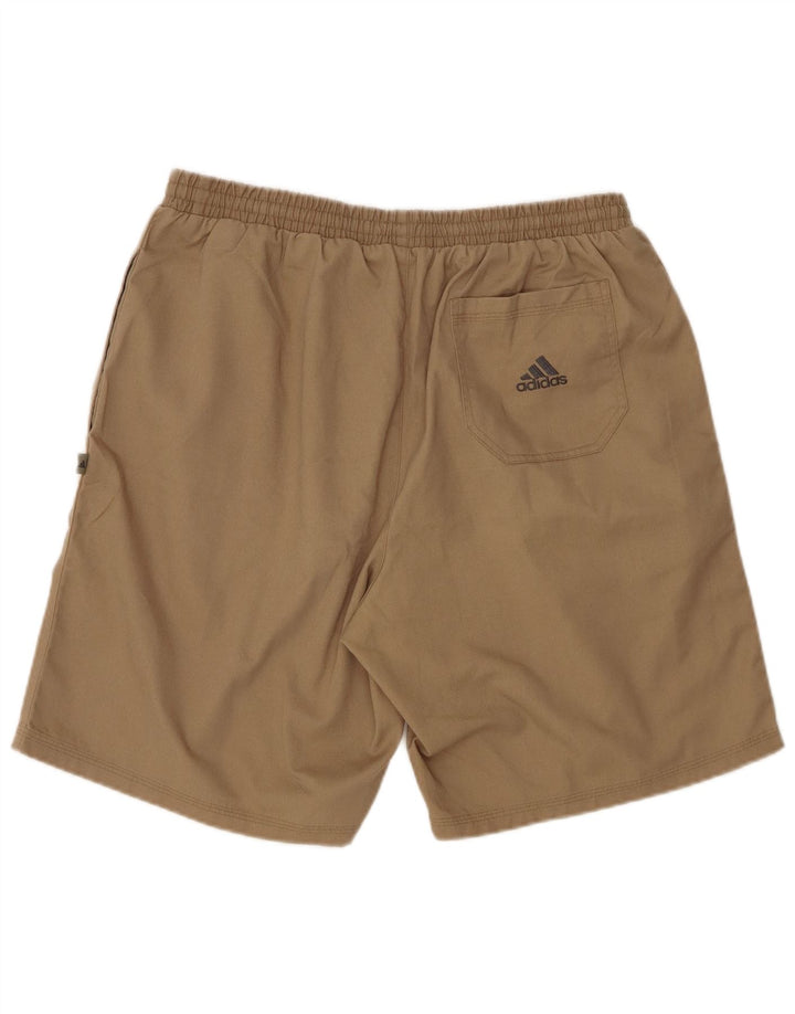 Pantaloni scurți casual Adidas pentru bărbați, mari W32, poliester bej