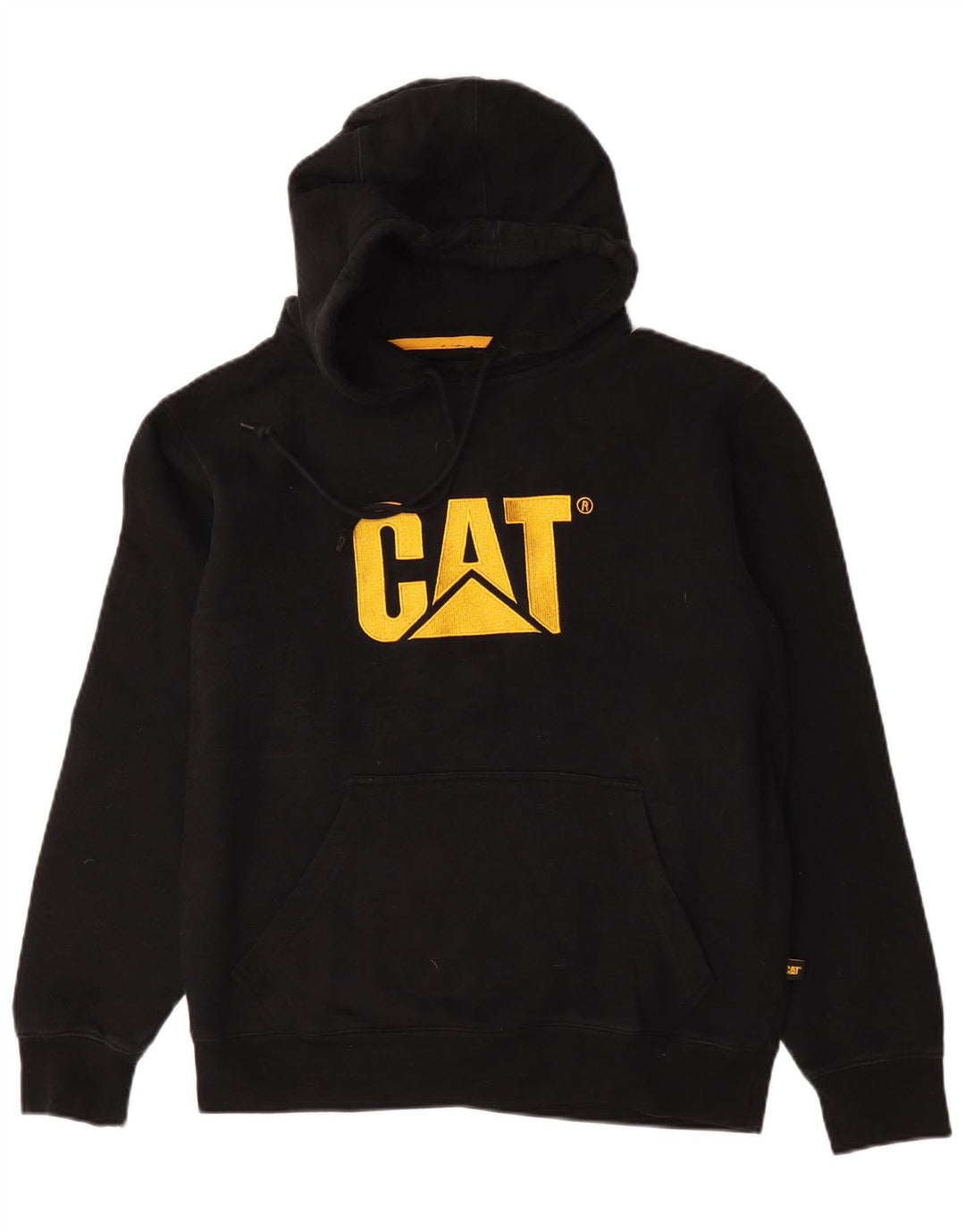 Hanoră grafică pentru bărbați Caterpillar, bumbac mediu negru