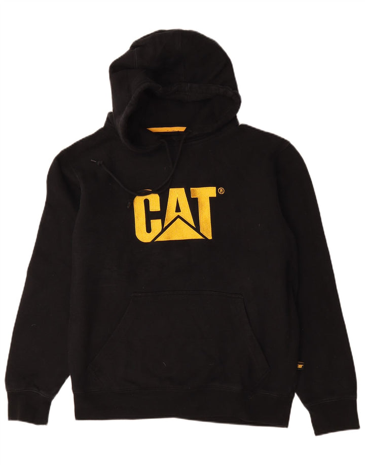 Hanoră grafică pentru bărbați Caterpillar, bumbac mediu negru