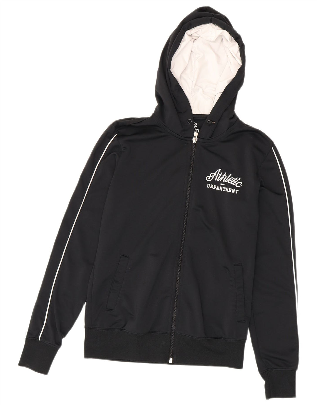 Pulover Nike Graphic Zip pentru femei UK 12 Poliester mediu negru