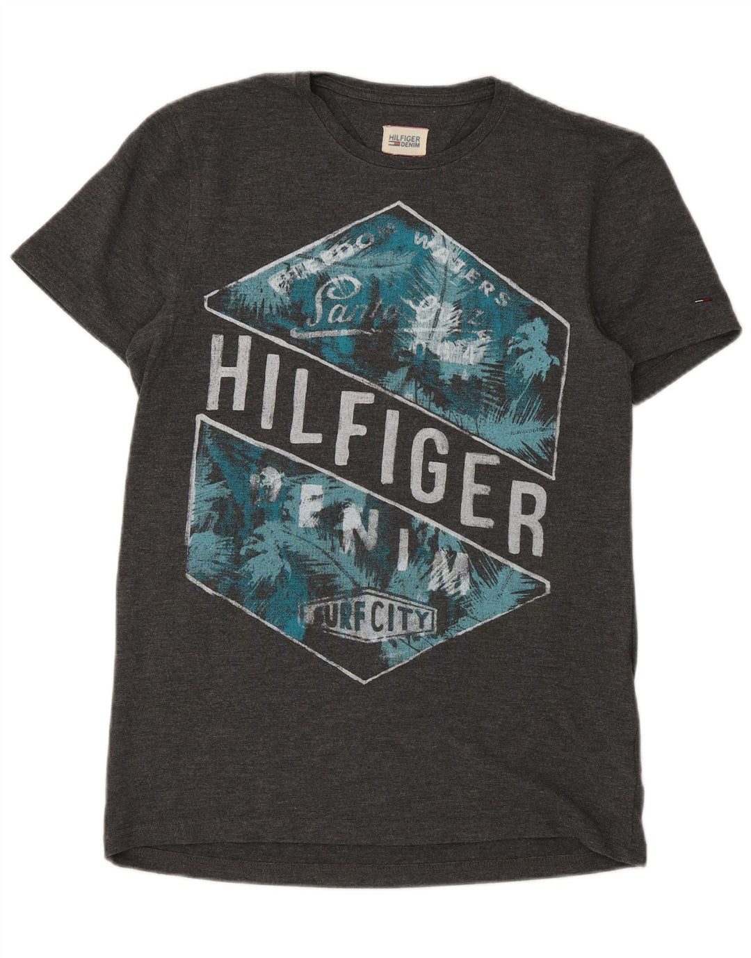 Tricou grafic pentru bărbați Tommy Hilfiger Top Medium Gri