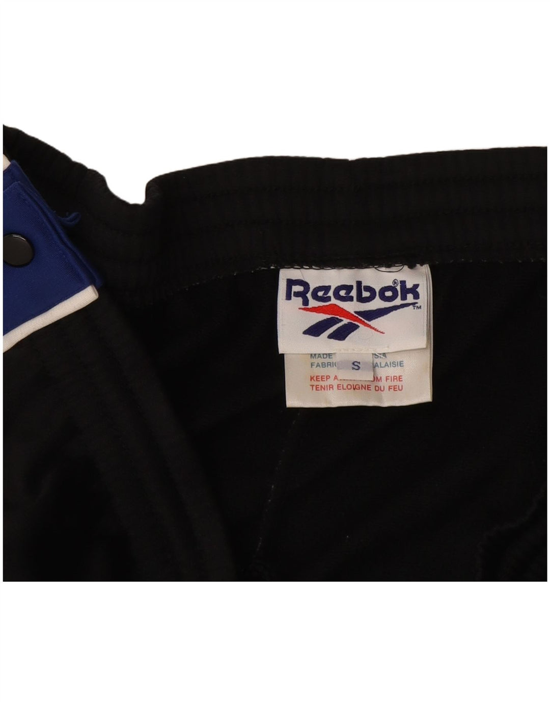 Pantaloni de trening pentru bărbați Reebok, negru, poliester color bloc