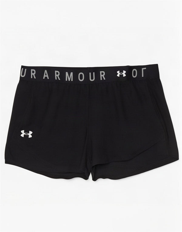 Pantaloni scurți sport Under Armour pentru femei Heat Gear Graphic UK 8 Small Black