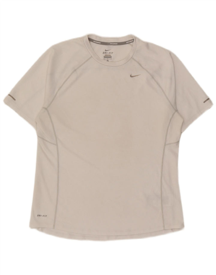 Tricou Nike Dri Fit pentru bărbați Top Medium Alb Poliester