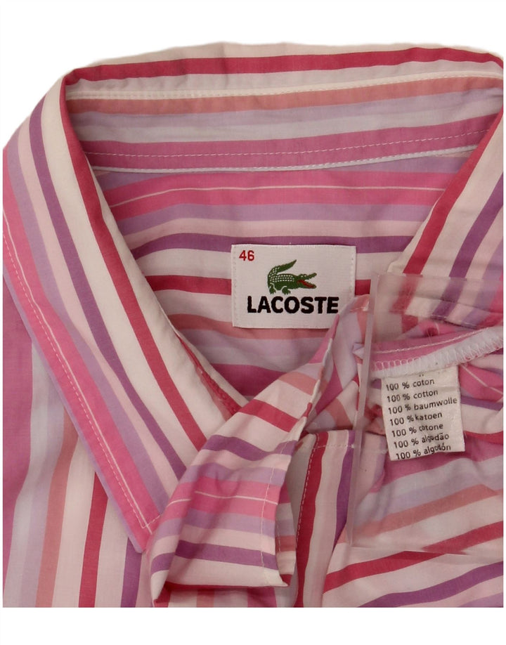 Cămașă pentru femei Lacoste cu mâneci 3/4 Mărimea 46 XL, bumbac cu dungi multicolore