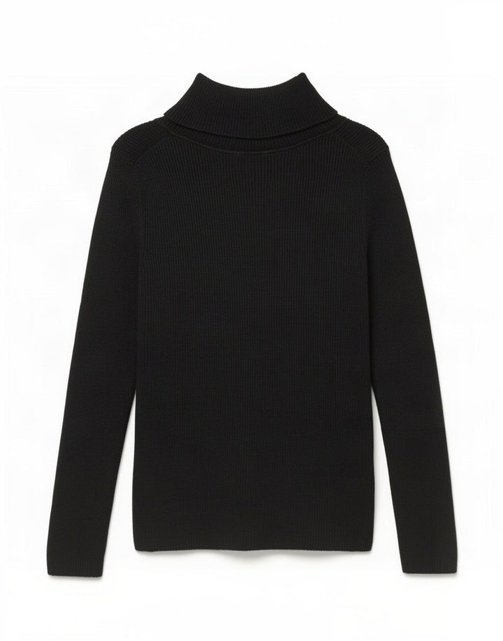 Pulover pentru femei Gap cu gât rulat, UK 12, bumbac mediu negru
