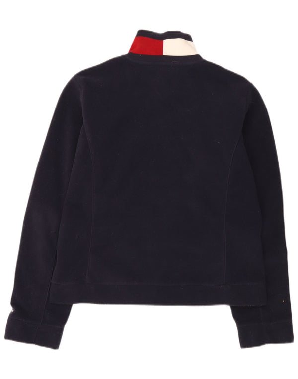 Jachetă fleece pentru femei Tommy Hilfiger UK 16, mare, bleumarin, color block