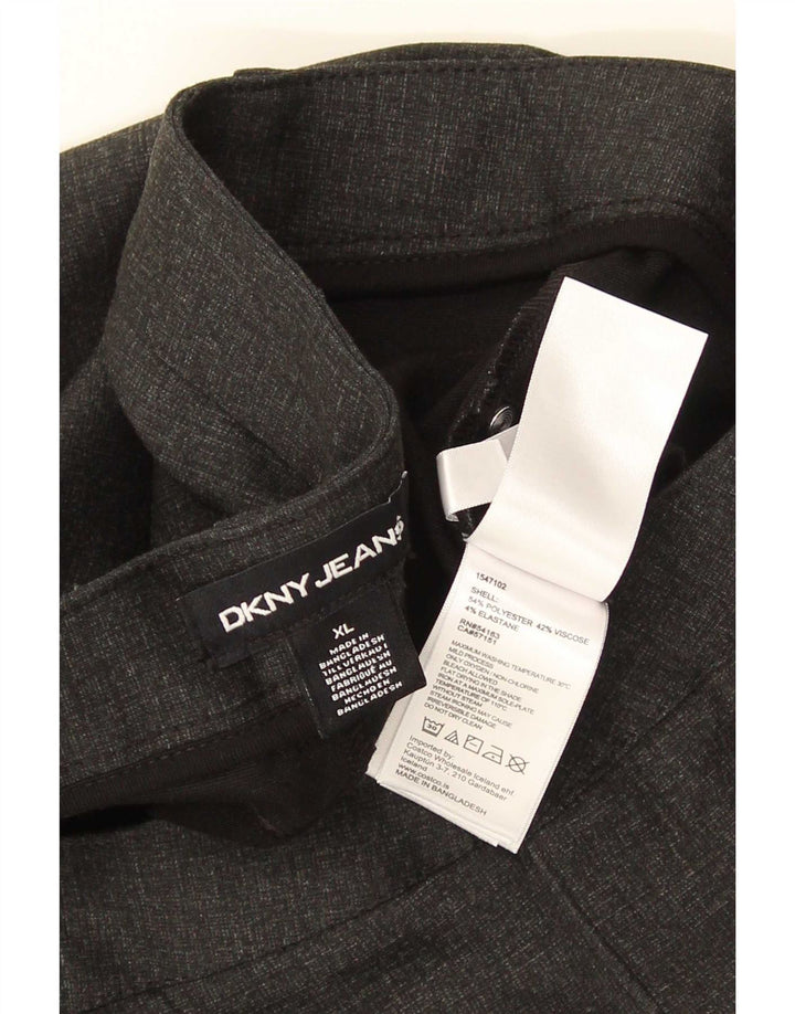 Dkny Pantaloni drepti pentru bărbați XL W36 L29 Poliester negru