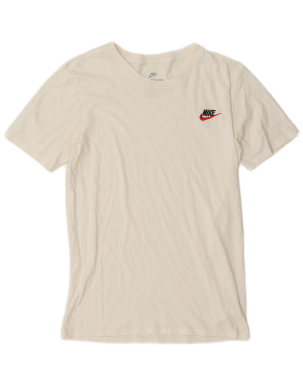 Tricou cu croi atletic Nike pentru bărbați Top mic, alb, bumbac