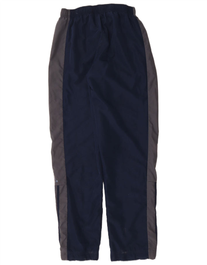 Pantaloni de trening Adidas pentru bărbați, medii, albastru bleumarin, poliester color bloc