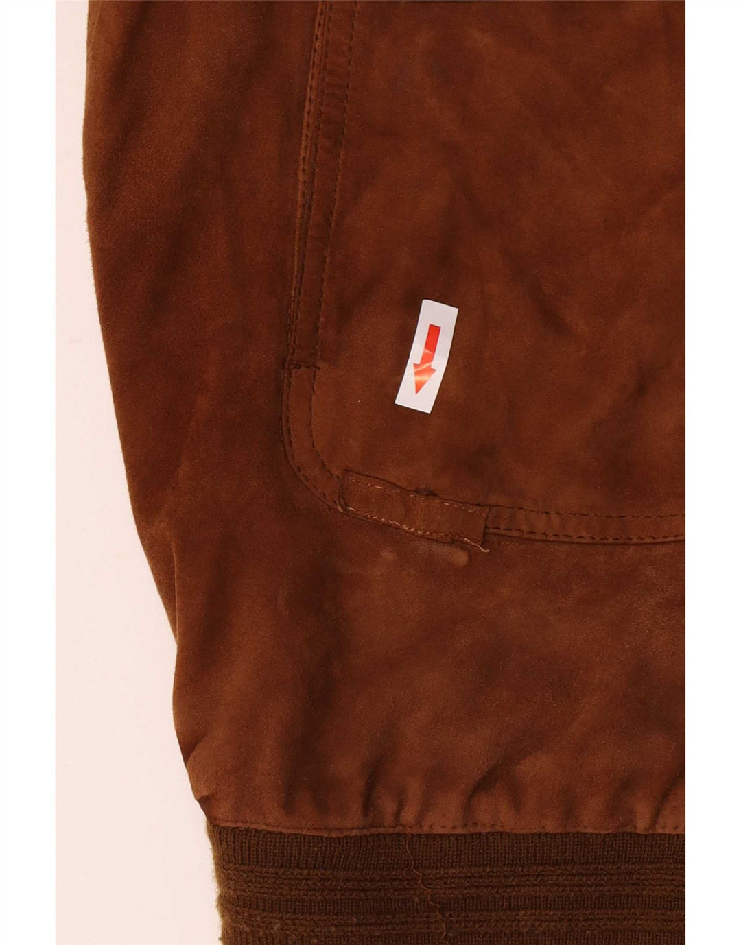 Bomber vintage pentru bărbați din piele intoarsa IT 62 5XL din piele bej