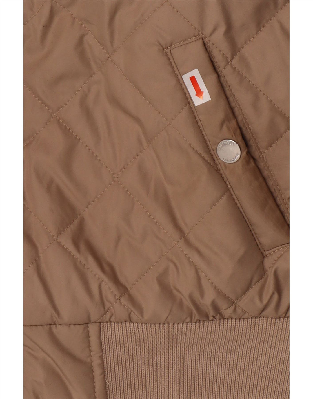 Jachetă matlasată cu glugă pentru femei HOLLISTER UK 10 Small Beige Poliester