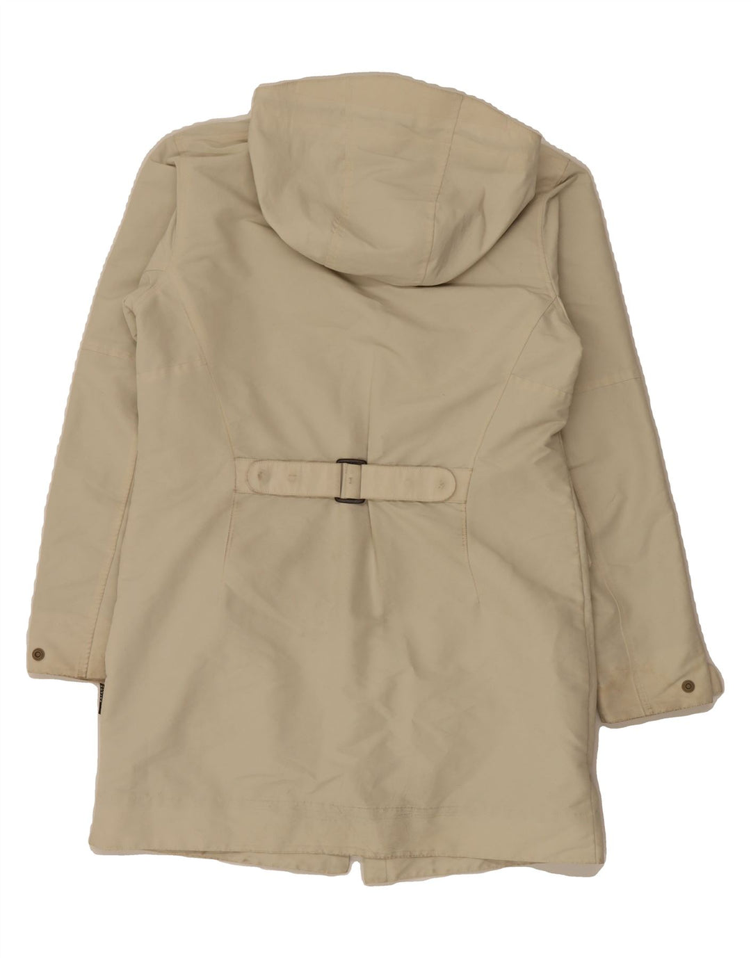 JACK WOLFSKIN Womens Hooded Windbreaker Coat UK 16 Large  Beige Polyester Vintage Jack Wolfskin and Second-Hand Jack Wolfskin from Messina Hembry 