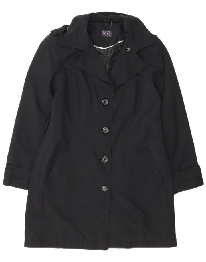 Trench pentru femei Marks & Spencer UK 14 Poliester negru mare