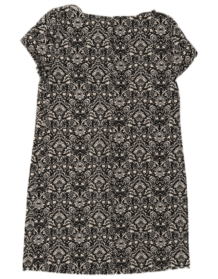 Rochie pentru femei Zara, Marea Britanie 10, Poliester Floral Negru