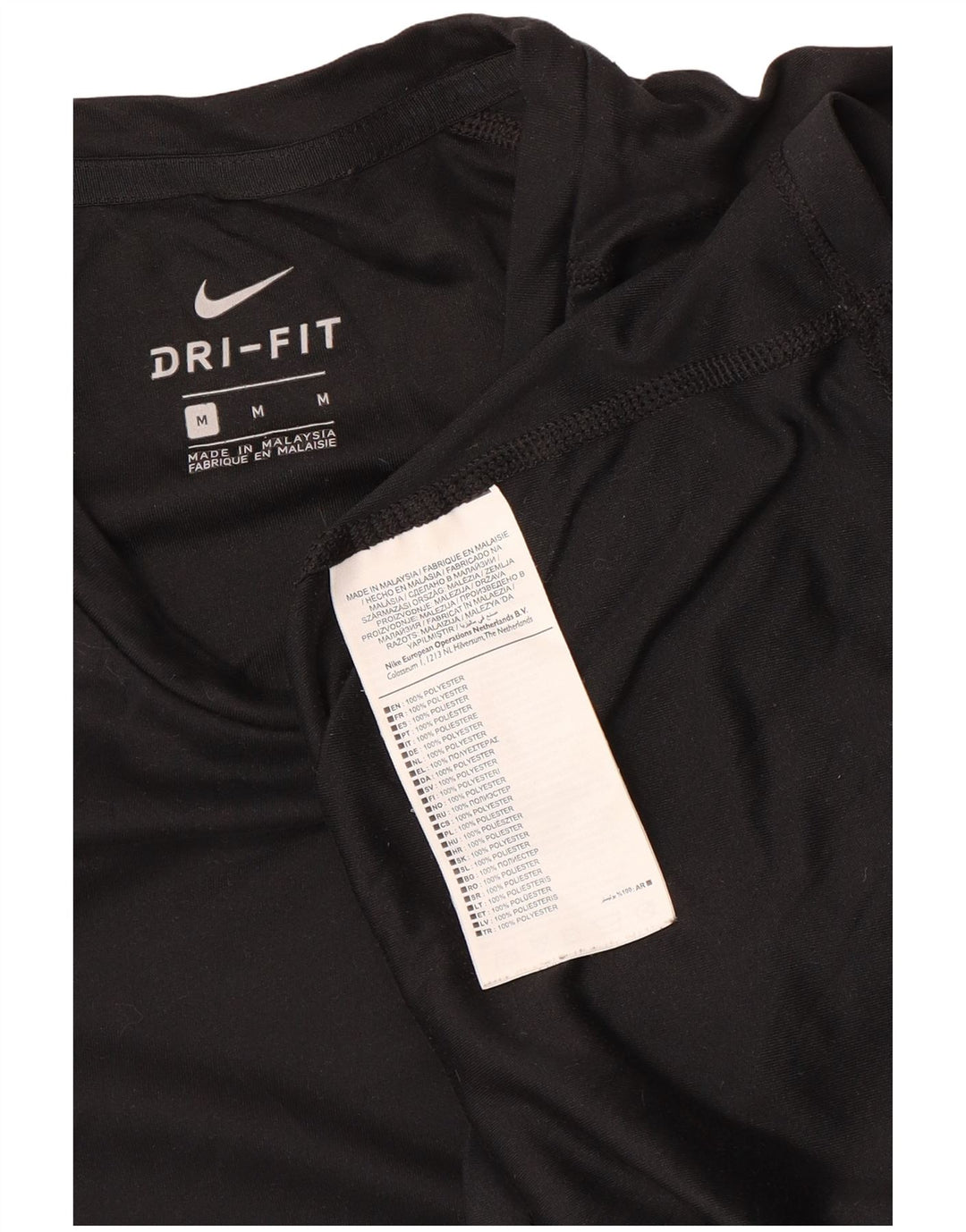 Tricou Nike Dri Fit pentru bărbați Top Mediu Negru Poliester