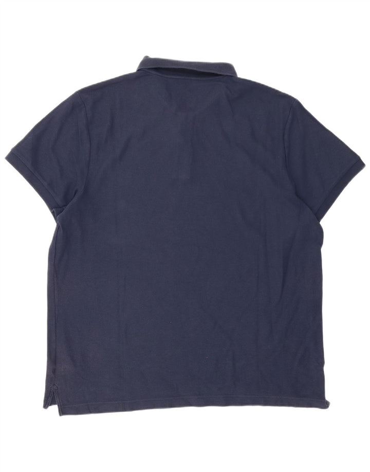 Tricou polo Nike pentru bărbați 2XL, bumbac bleumarin