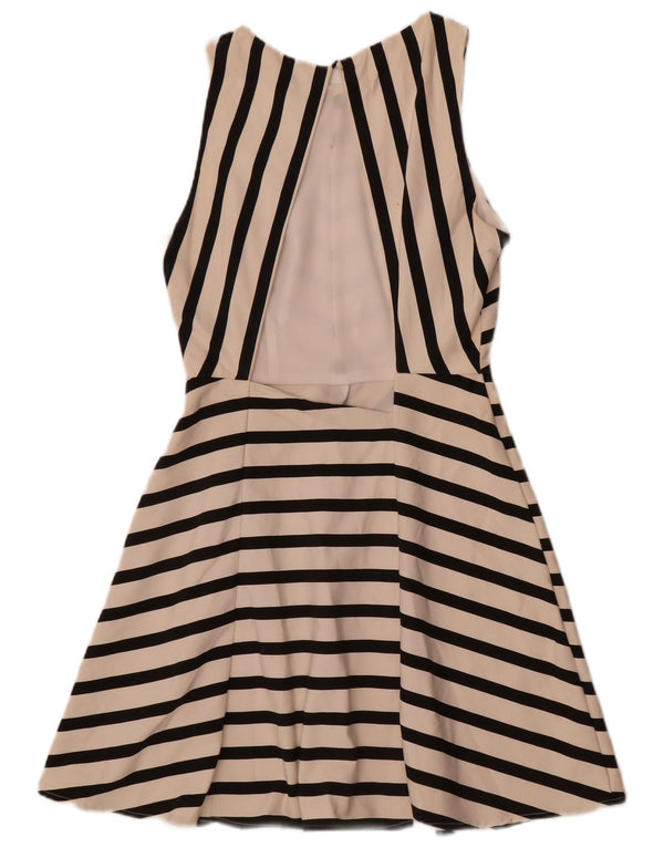 Rochie Trafaluc fără mâneci pentru femei Zara UK 12 Medium White Dunge