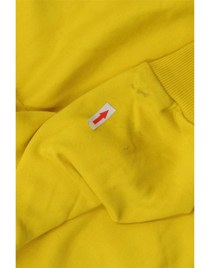 Pulover pentru bărbați Adidas Graphic Hoodie, poliester galben mediu