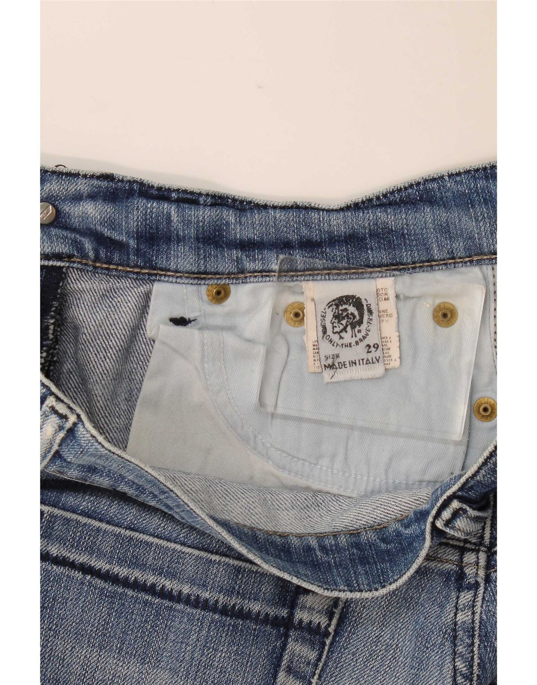 Jeans Bootcut Distressed pentru femei Diesel W29 L29 Bumbac albastru