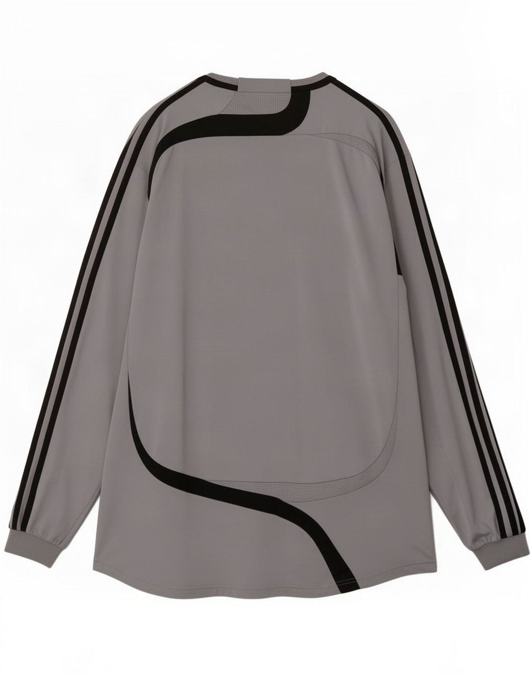 Top pentru bărbați Adidas cu mânecă lungă XL, gri, poliester color bloc