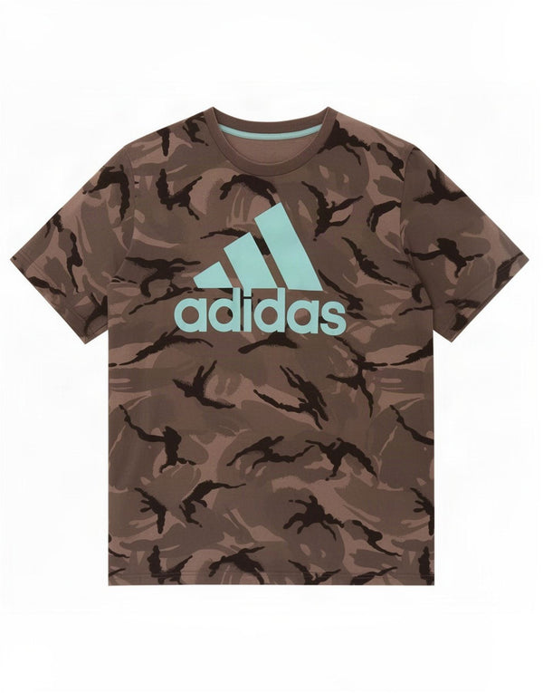 Tricou grafic pentru bărbați Adidas Top XL bumbac camuflaj gri