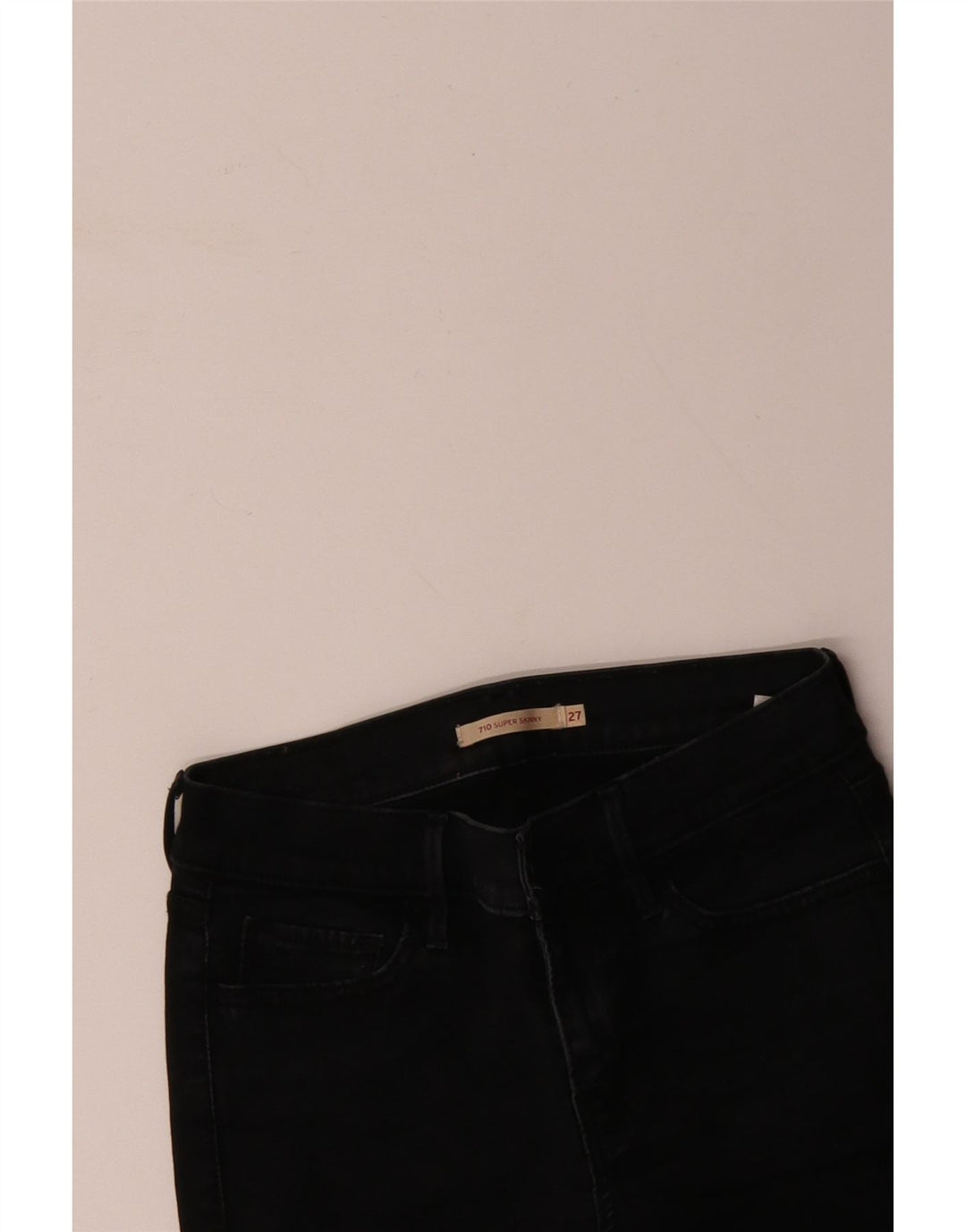 Blugi LEVI'S 710 Super Skinny W27 L28 bumbac negru