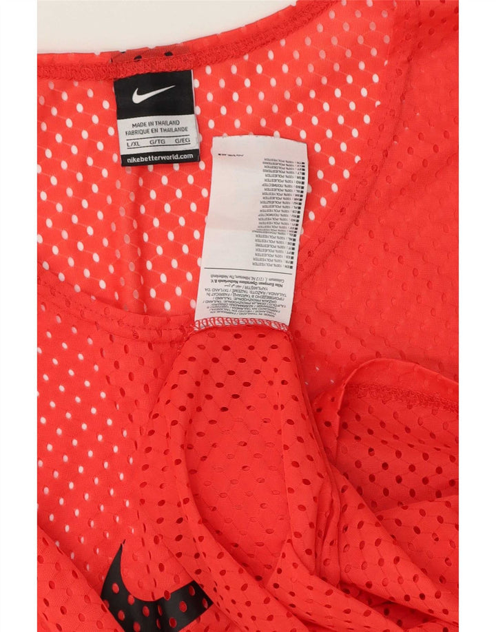 Top cu vestă grafică Nike pentru bărbați, mare, roșu, poliester