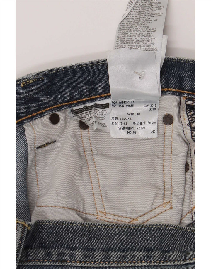 Blugi drepti pentru bărbați Levi's 522 W30 L30 Bumbac albastru