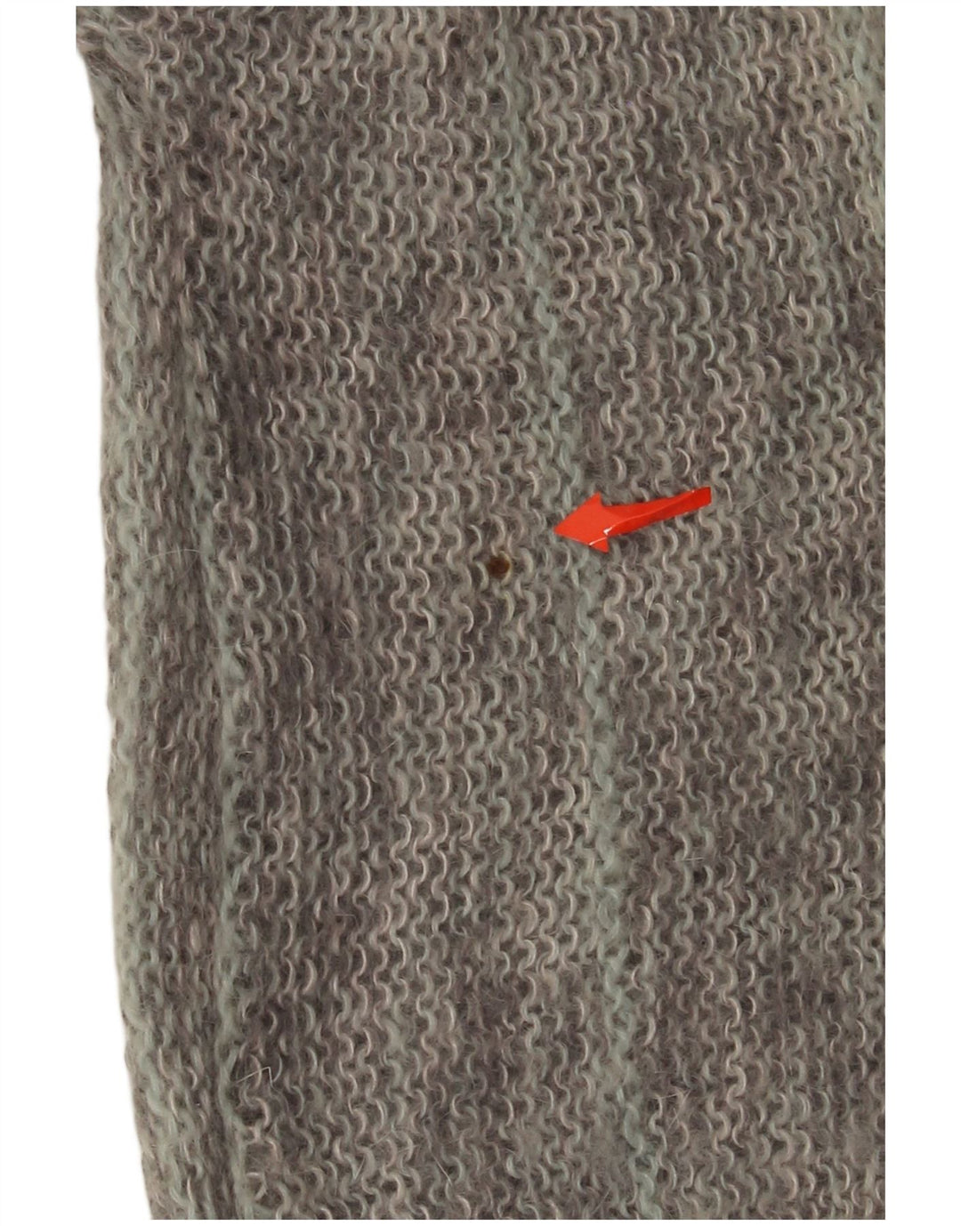 Pulover Cardigan Vintage pentru femei UK 18 XL Gri cu dungi