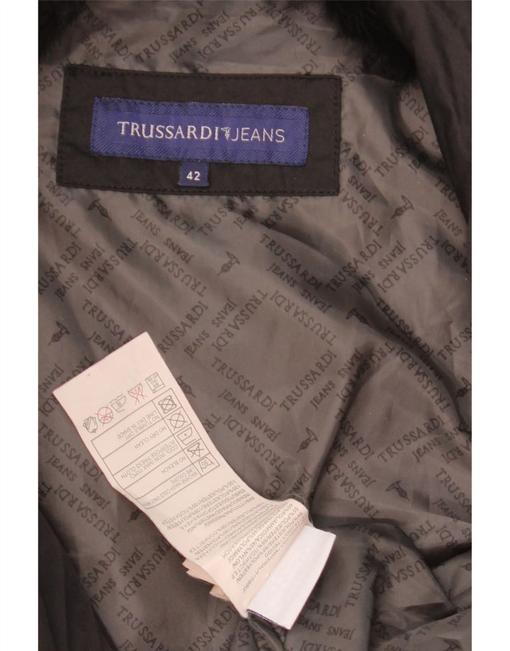 Jachetă căptușită pentru femei Trussardi Jeans IT 42 Poliester mediu negru