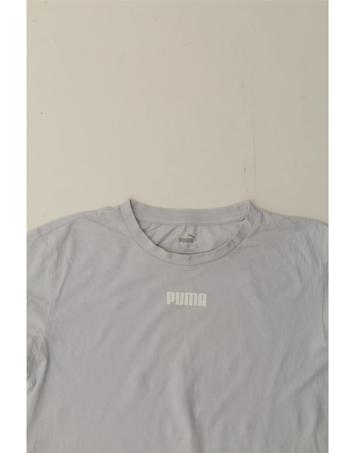 PUMA Womens Graphic T-Shirt Top UK 14 Medium Grey Cotton Vintage Puma and Second-Hand Puma from Messina Hembry 