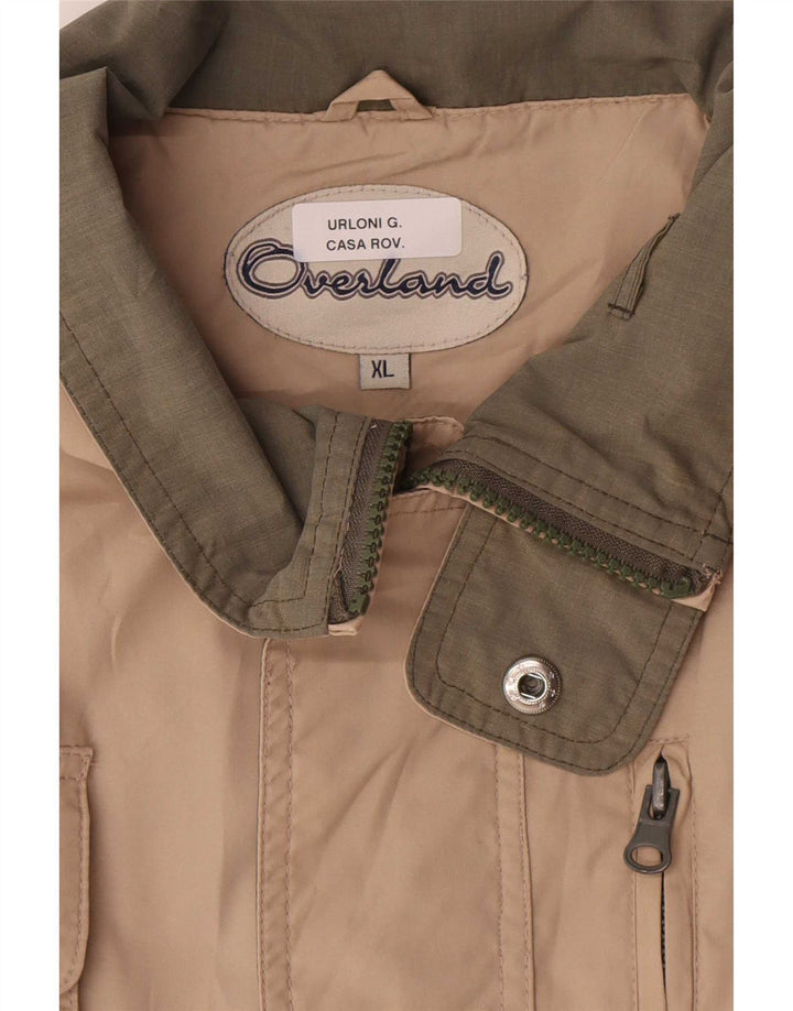 Jachetă Overland pentru bărbați, UK 42 XL, bej, bumbac