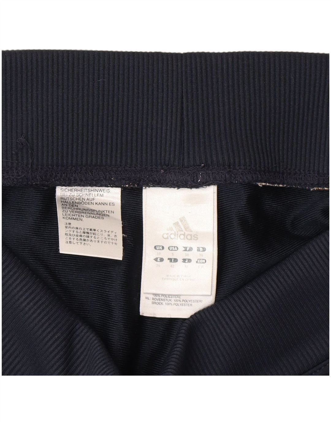 Pantaloni de trening Adidas pentru femei UK 10 Poliester bleumarin mic
