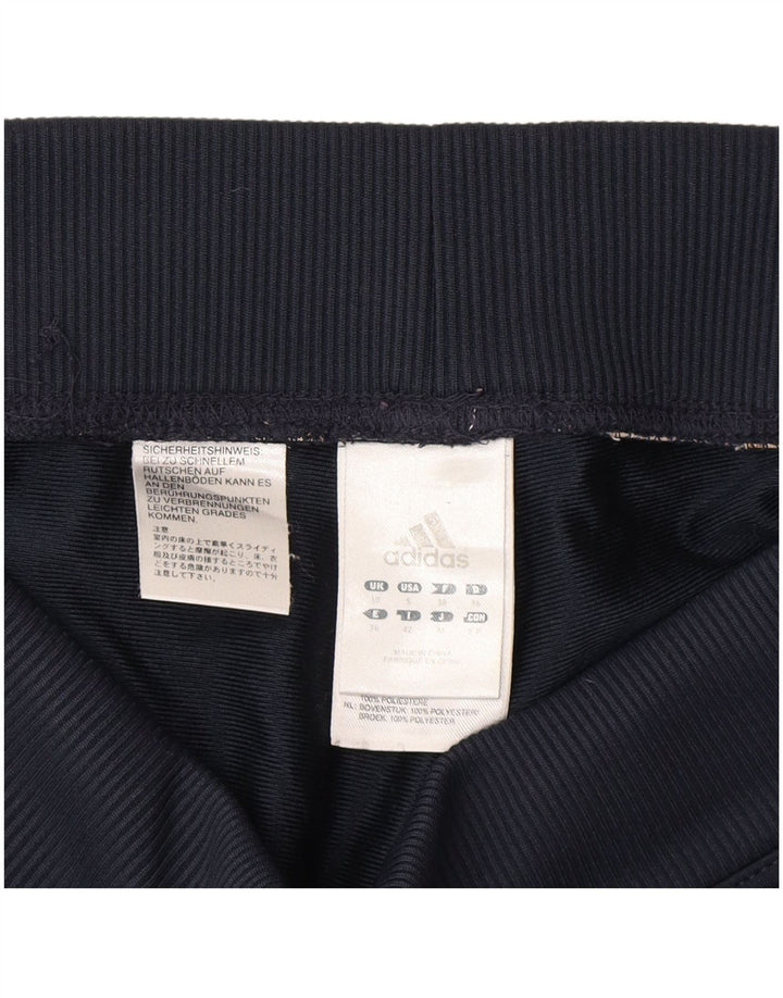 Pantaloni de trening Adidas pentru femei UK 10 Poliester bleumarin mic