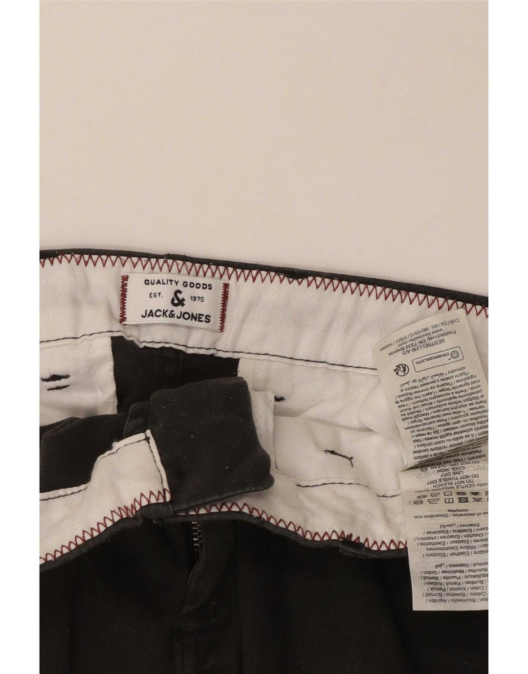 Jack & Jones Mens Chino Shorts Medium W34 Gri Bumbac