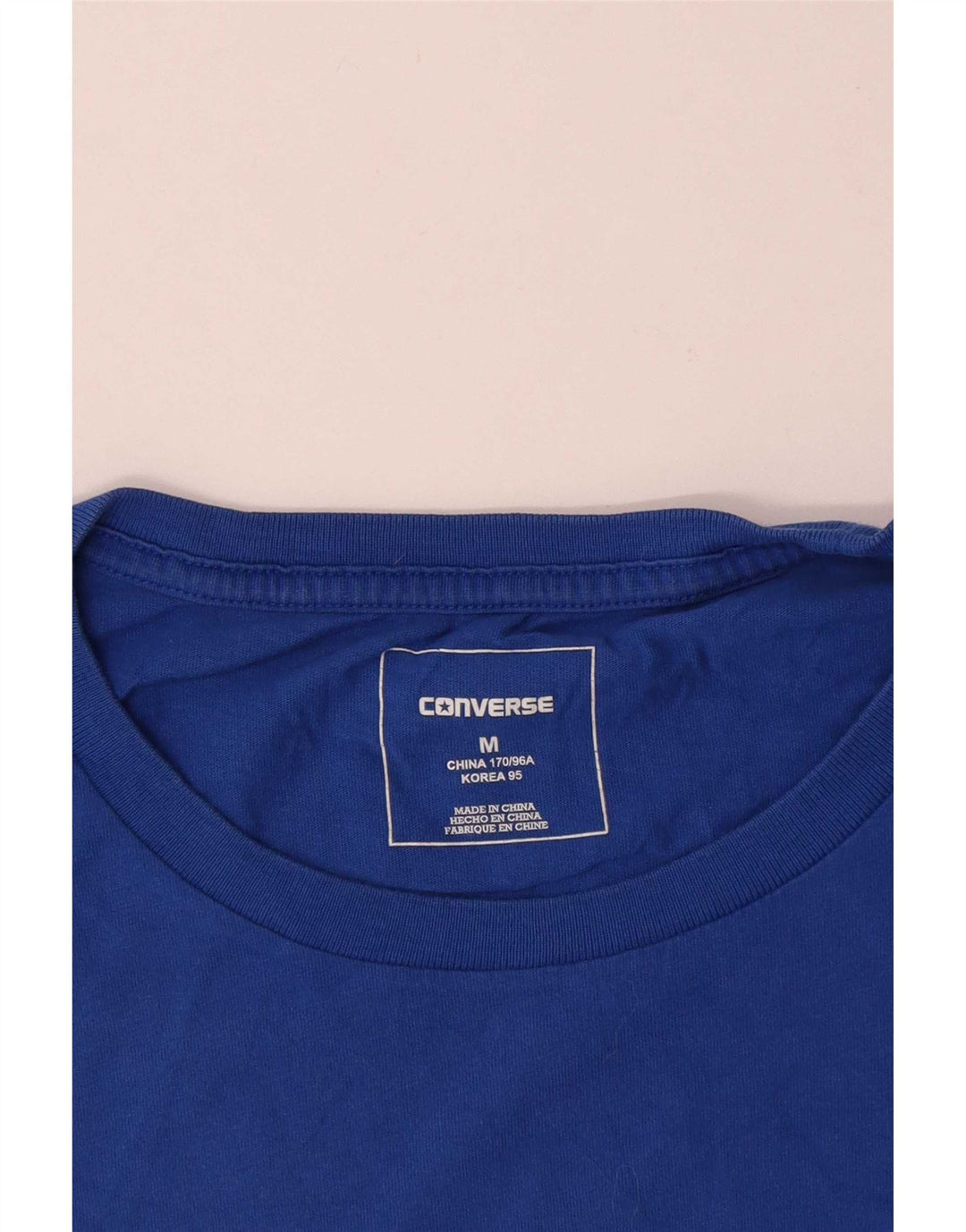 Tricou grafic Converse pentru bărbați Top mediu albastru bumbac