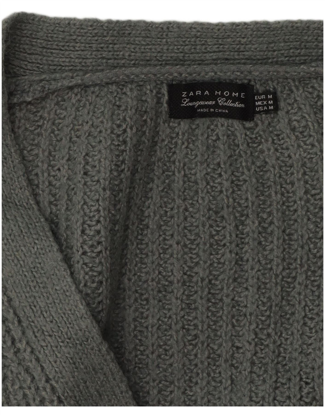 Pulover cardigan supradimensionat pentru femei Zara UK 14, gri mediu