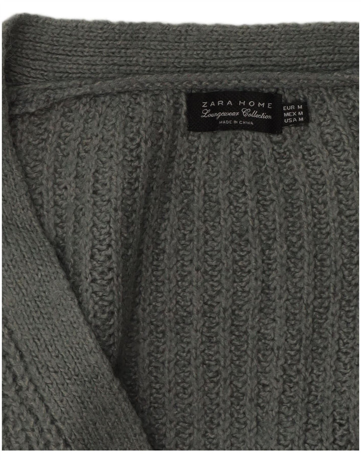 Pulover cardigan supradimensionat pentru femei Zara UK 14, gri mediu