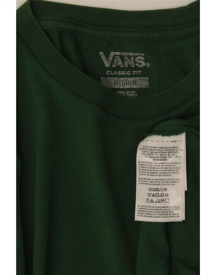 Tricou VANS Classic Fit pentru bărbați Top din bumbac verde mediu