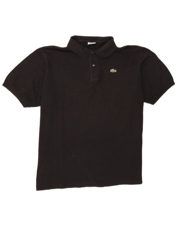 Tricou polo pentru bărbați Lacoste Mărimea 8 3XL Bumbac negru