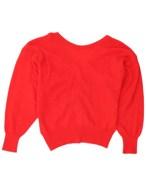 Pulover cardigan pentru femei Confezioni Di Lusso UK 12 Medium Red