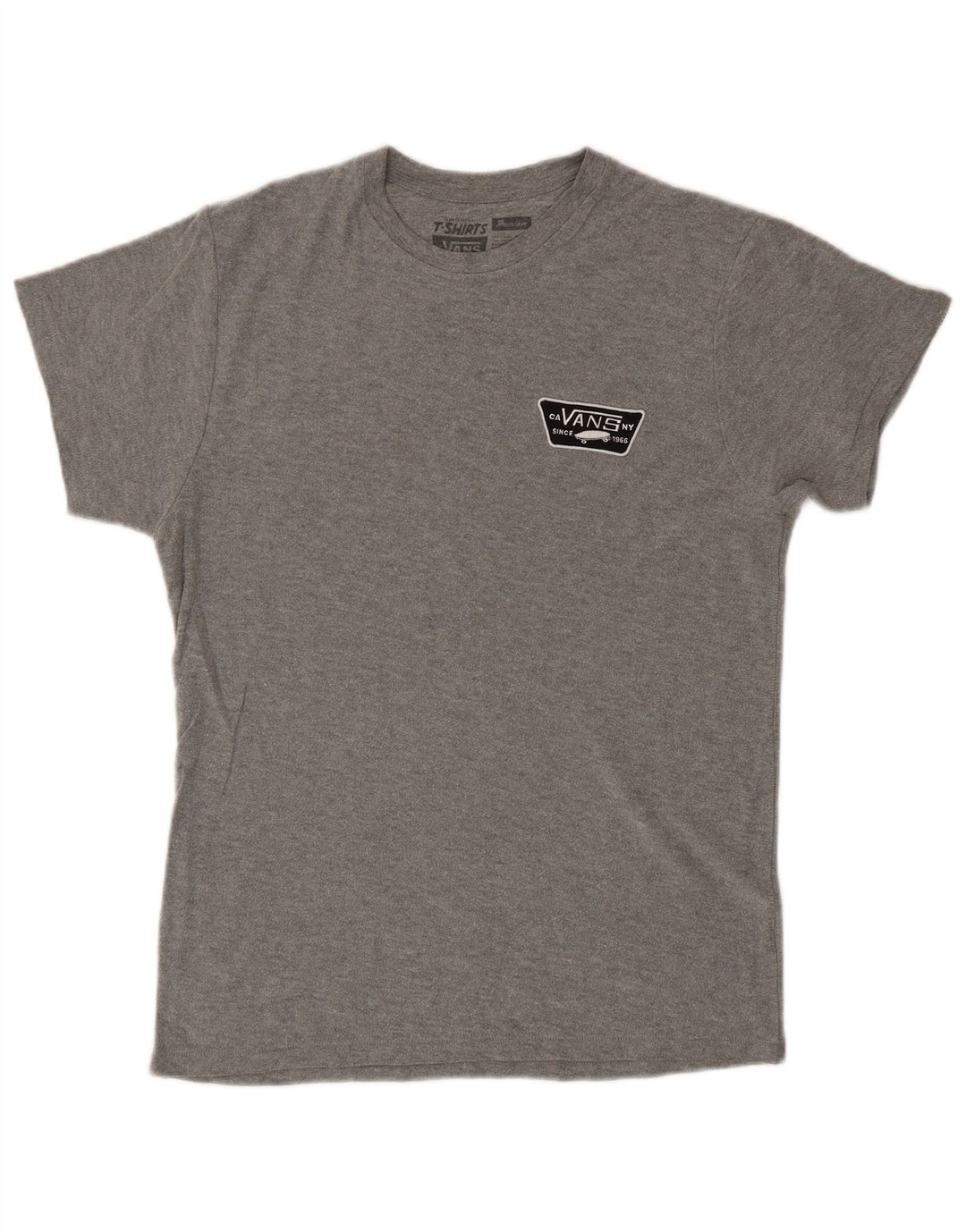 VANS Mens T-Shirt Top Small Grey Cotton