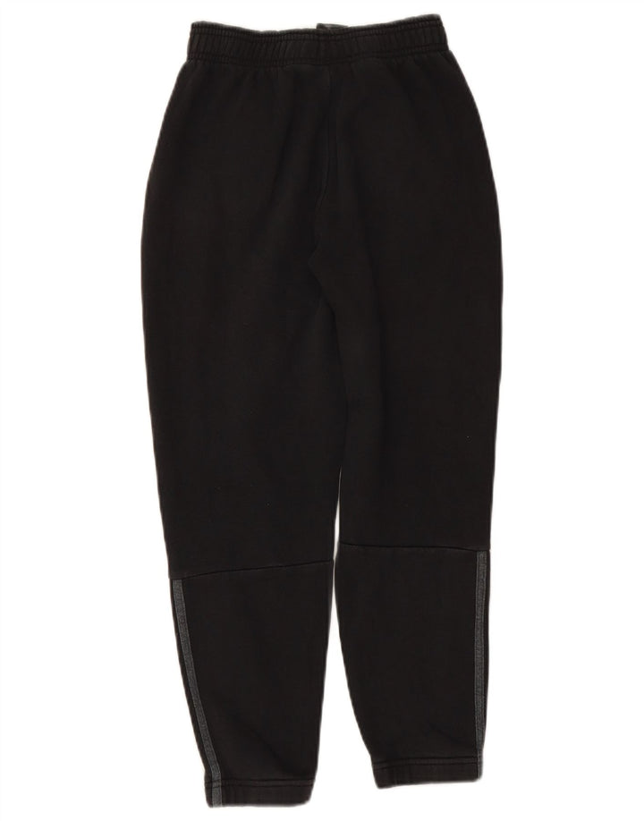 Pantaloni de trening ADIDAS baieti Joggeri 9-10 ani bumbac negru