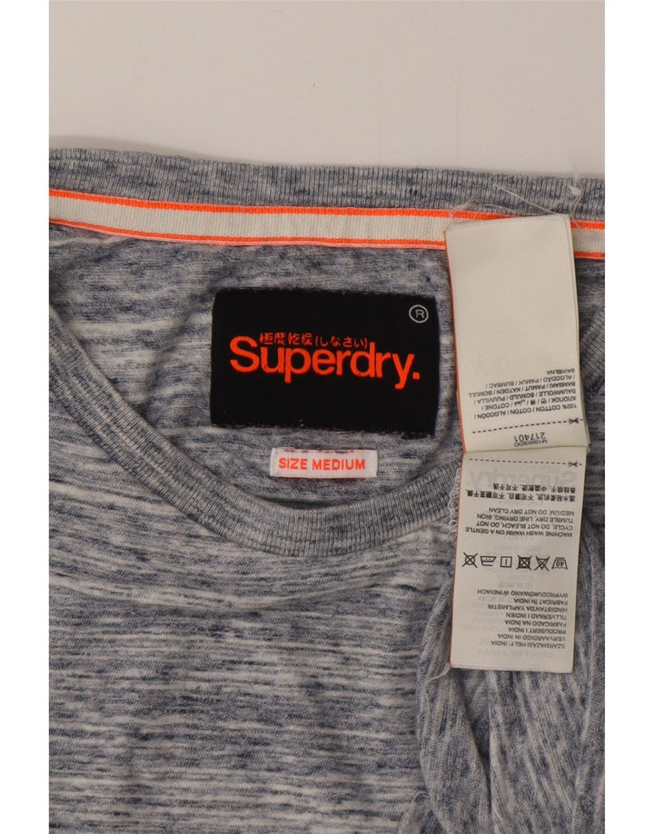 SUPERDRY Tricou Bărbați Top Medium Blue Pete Bumbac