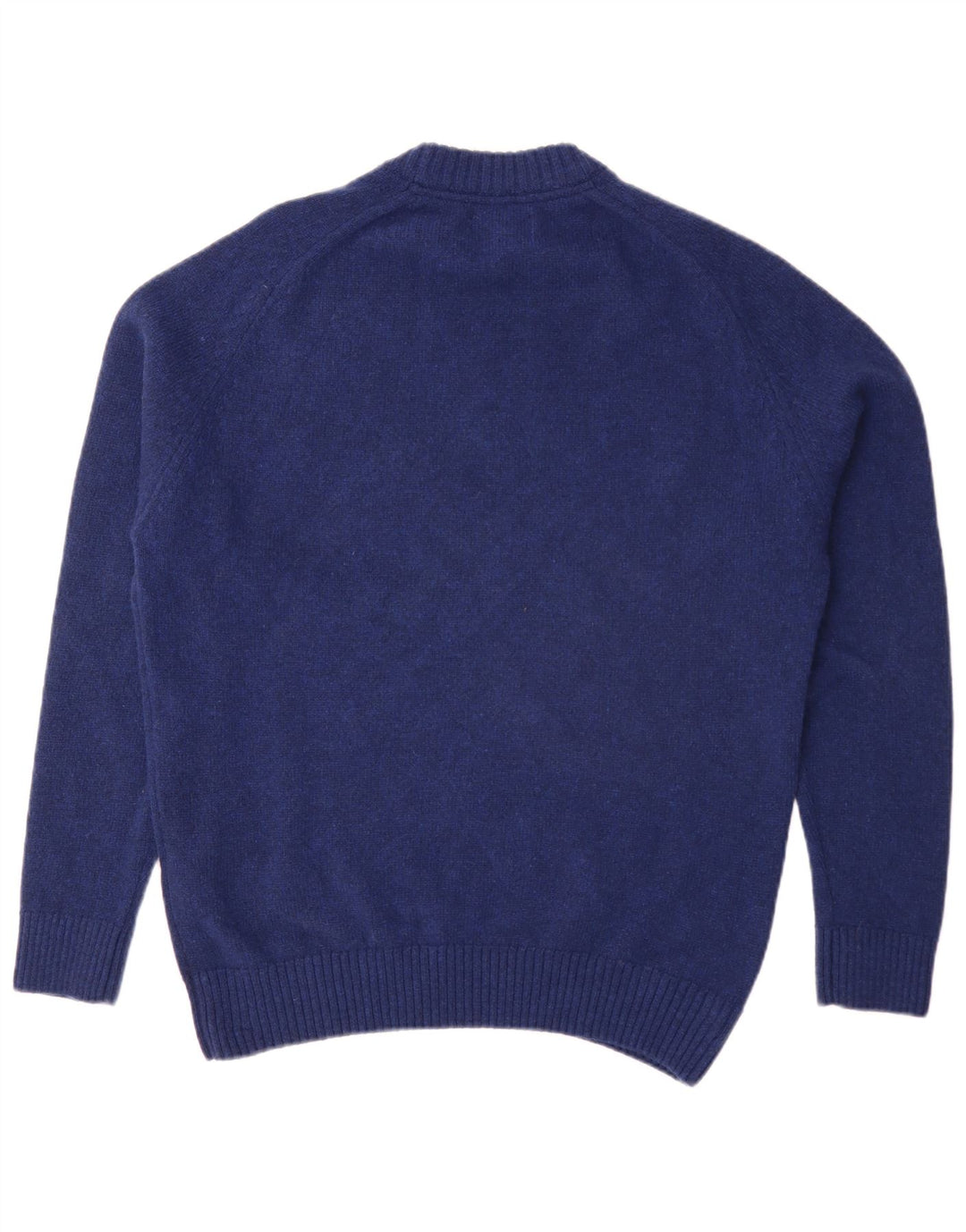 Pulover Barbour pentru bărbați cu gât roșu, XL, lână albastră